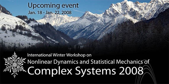 Upcoming conference: Complex Systems 2008